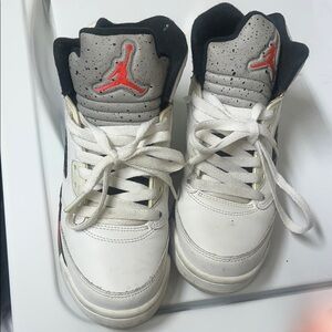 Air Jordan 5 Retro Sneakers - White and Red